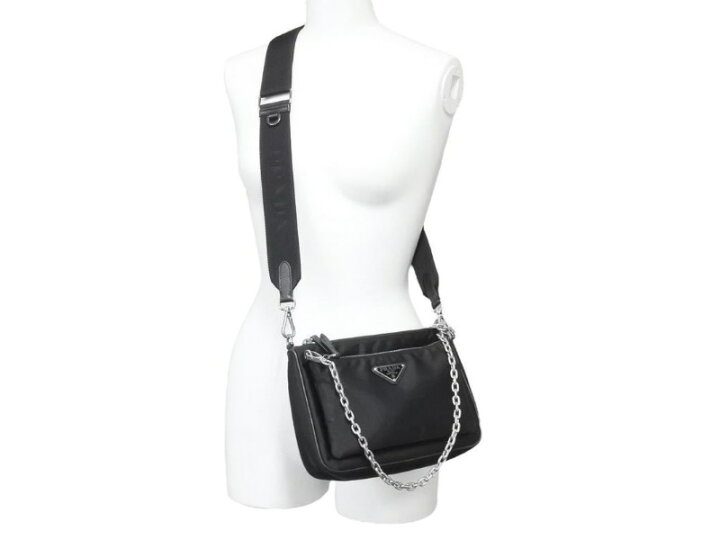 楽天市場】PRADA プラダ 2WAYショルダーバッグ チェーンポーチ付き  