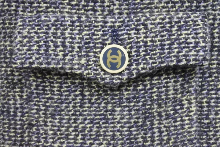楽天市場】CHANEL シャネル ツイードワンピース ココマークボタン 