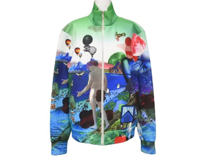 楽天市場】PRADA(プラダ)19SS マルチカラートラックジャケット UJL058 