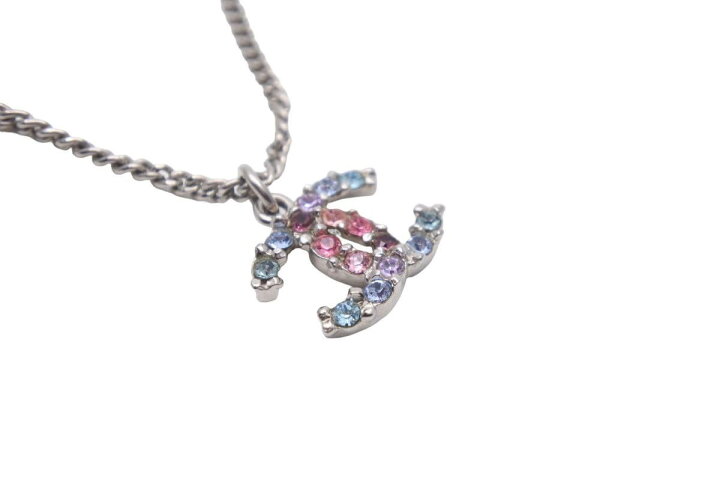 楽天市場】極美品 CHANEL シャネル ラインストーン ネックレス ココ  