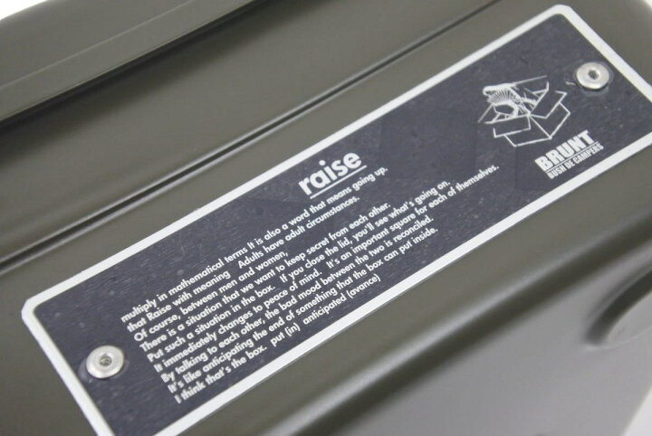 楽天市場】新品未使用 BRUNT ツールボックス RAISE OD INAVANCE 東洋 