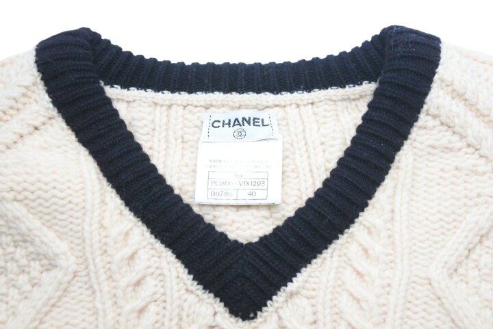 楽天市場】CHANEL シャネル フィッシャーマン ニット インバーアラン  