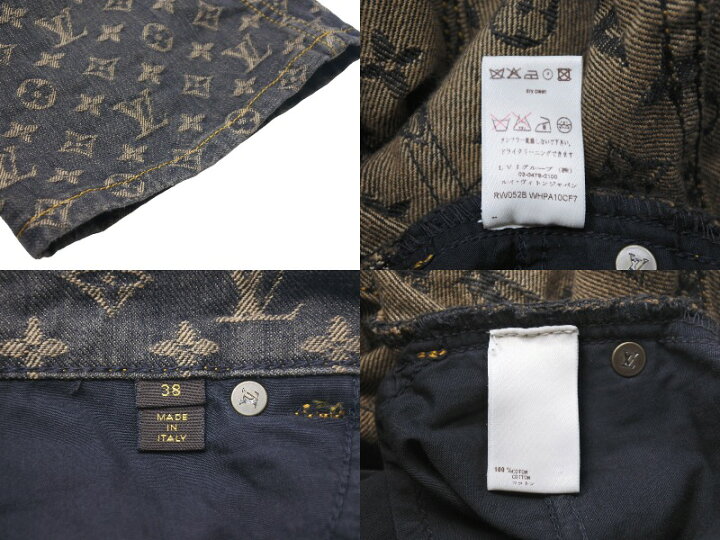 楽天市場】極美品 LOUIS VUITTON ルイ・ヴィトン モノグラム デニム 