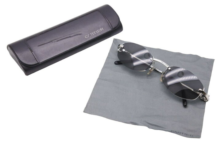 楽天市場】CARTIER カルティエ リムレス サングラス グレーレンズ  