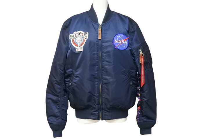 楽天市場】NASA ナサ フライトジャケット オフィシャル アポロ MA-1 