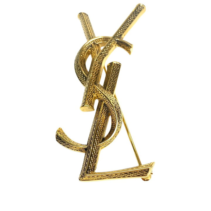 楽天市場】[USED/中古]SAINT LAURENT サンローラン ブローチ ロゴ YSL  