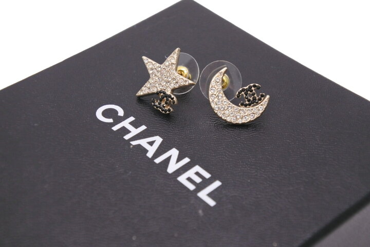 楽天市場】希少 CHANEL シャネル ピアス レア ラインストーン スター 