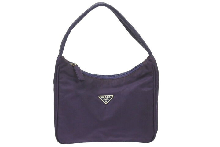 楽天市場】PRADA プラダ ホーボー ナイロン ハンドバッグ パープル 紫  
