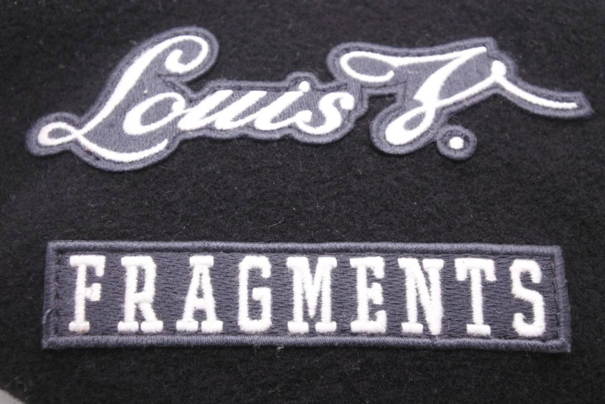 LOUIS VUITTON ルイヴィトン FRAGMENT フラグメント パリストーキョーワッペンベレー帽 M73748 17SS ブラック 美品  48455
