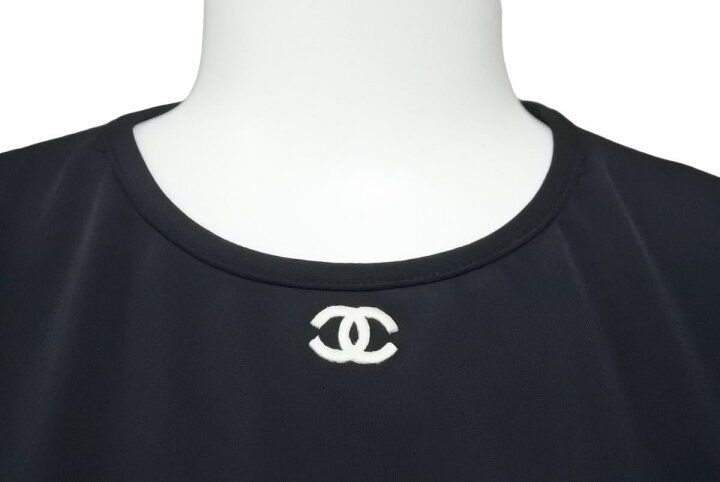楽天市場】CHANEL シャネル 半袖Tシャツ チビT クロップド ココマーク  