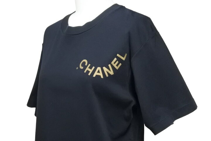 楽天市場】CHANEL シャネル 半袖Tシャツ ブランドロゴ 16SS コットン 