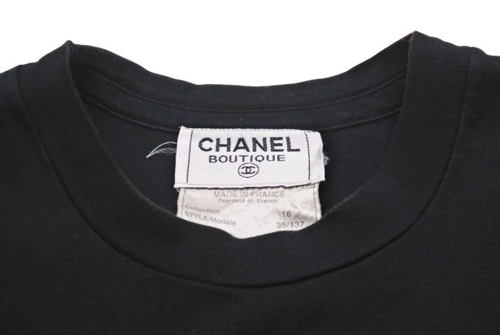 楽天市場】CHANEL シャネル 半袖Tシャツ ブランドロゴ 16SS コットン 