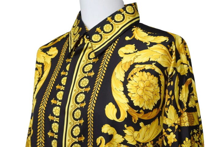 楽天市場】新品未使用 VERSACE ヴェルサーチ 希少 バロック柄 シャツ  