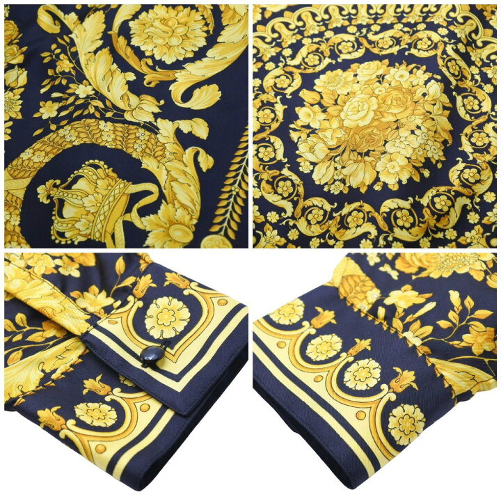 楽天市場】新品未使用 VERSACE ヴェルサーチ 希少 バロック柄 シャツ 