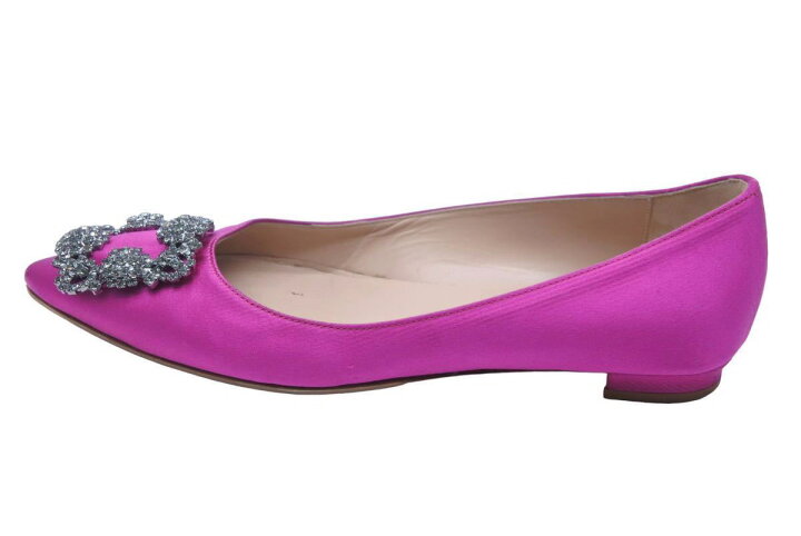 楽天市場】MANOLO BLAHNIK マノロブラニク フラット パンプス ハンギシ  