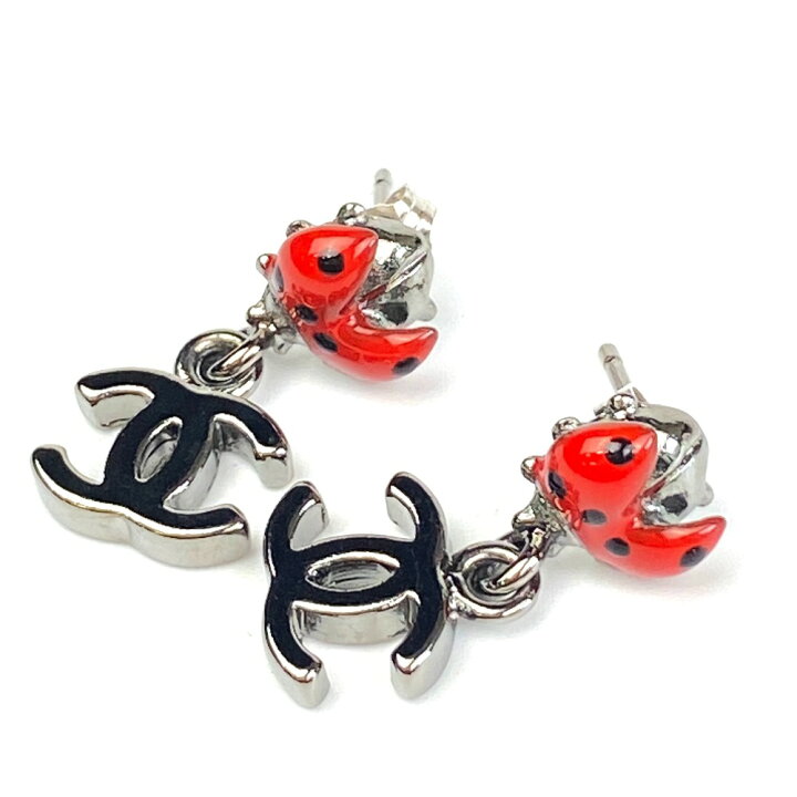 楽天市場】[USED/中古]CHANEL シャネル ピアス てんとう虫 シルバー 