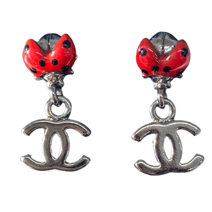 楽天市場】[USED/中古]CHANEL シャネル ピアス てんとう虫 シルバー 