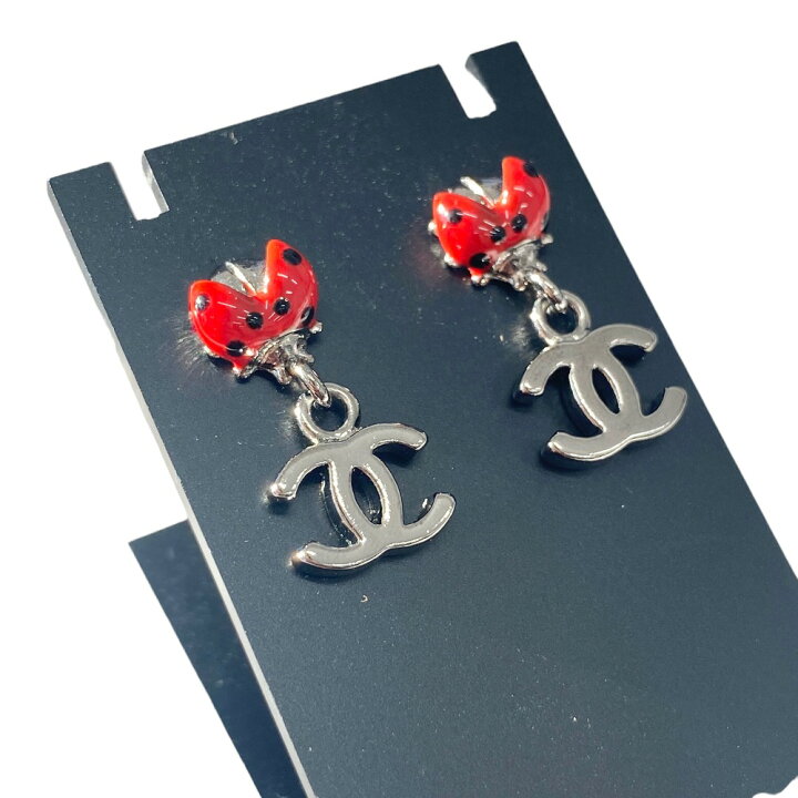 楽天市場】[USED/中古]CHANEL シャネル ピアス てんとう虫 シルバー 