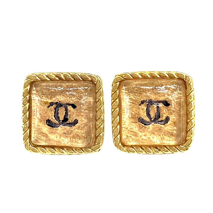 楽天市場】[USED/中古]CHANEL シャネル ピアス ピアス 四角 シャネル 