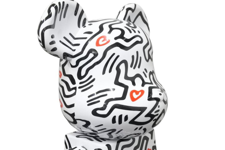 楽天市場】新品同様 BE@RBRICK KEITH HARING #8 1000％ ベアブリック 