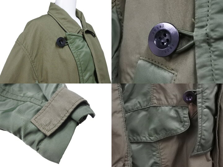 楽天市場】SACAI サカイ ミリタリージャケット ドッキング 