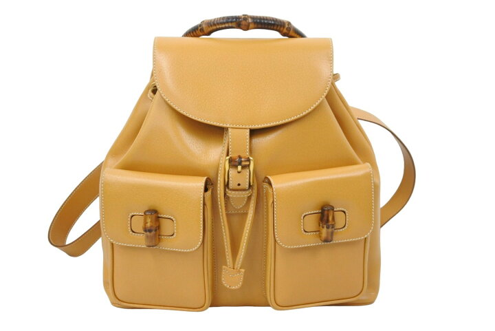 楽天市場】GUCCI グッチ ヴィンテージ リュック・デイパック バンブー  