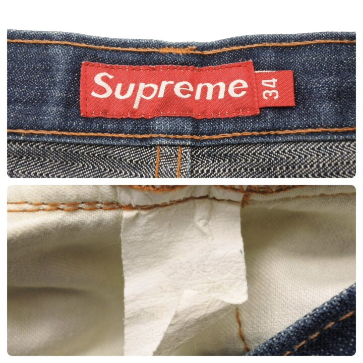 楽天市場】Supreme シュプリーム デニムパンツ ヴィンテージ 初期 紙 