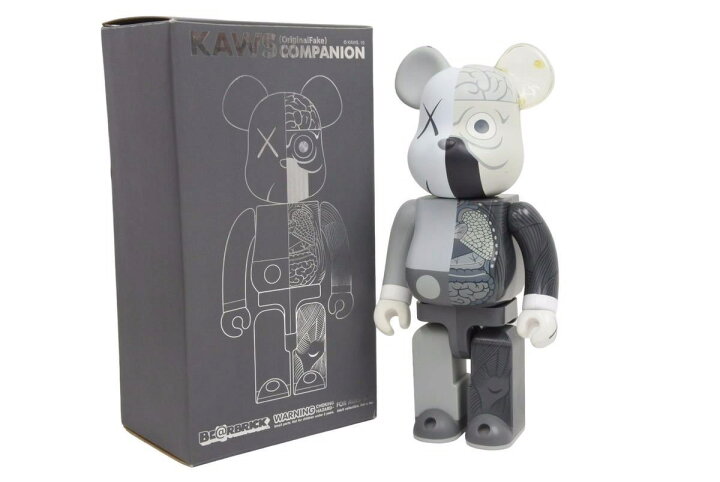 楽天市場】KAWS カウズ BE@RBRIK グレー COMPANION 人体模型 400  