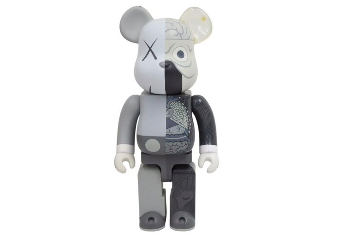 楽天市場】KAWS カウズ BE@RBRIK グレー COMPANION 人体模型 400  