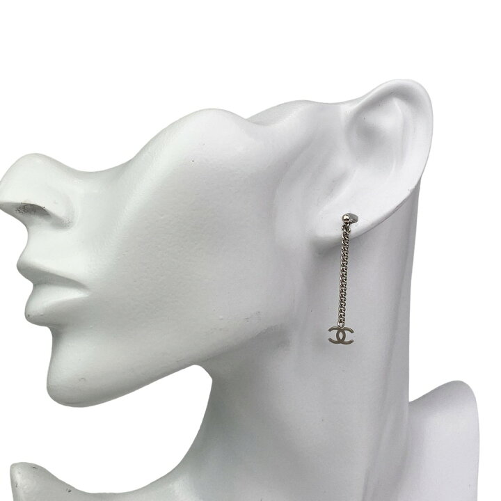 楽天市場】CHANEL シャネル ピアス ココマーク ぶら下がりチェーン  