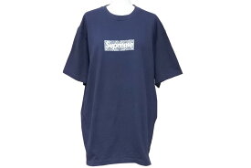 Supreme シュプリーム 半袖Tシャツ トップス バンダナボックスロゴ コットン ネイビー サイズL 美品 中古 51030