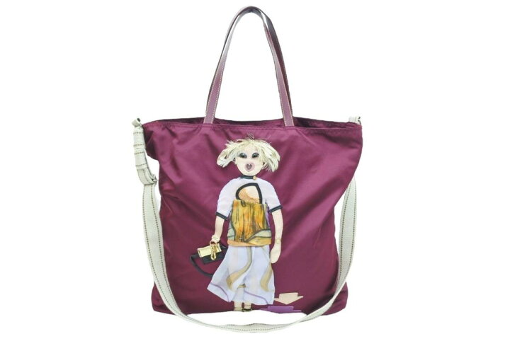 楽天市場】PRADA プラダ ロボットモチーフナイロンショルダーバッグ  