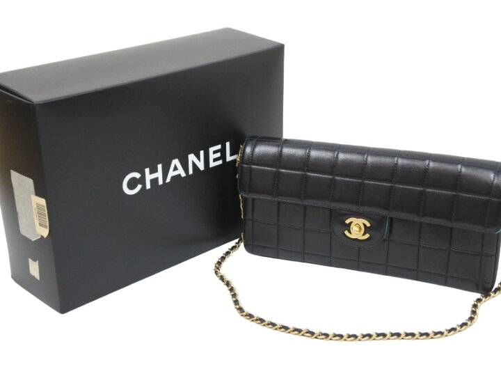楽天市場】CHANEL シャネル チョコバー バイカラー チェーン 