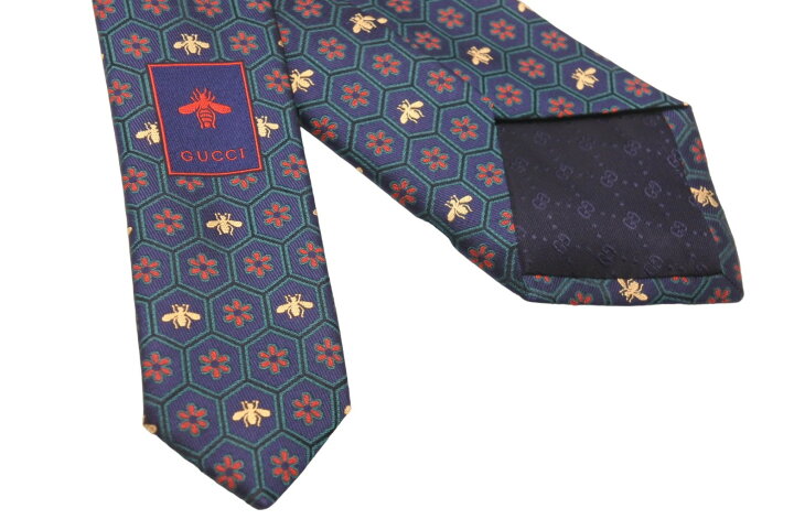 楽天市場】GUCCI グッチ ミケーレ ネクタイ 極美品 紳士 ネイビー  