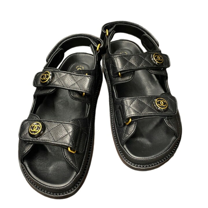 楽天市場】[USED/中古]CHANEL シャネル サンダル ココマーク キャビア  