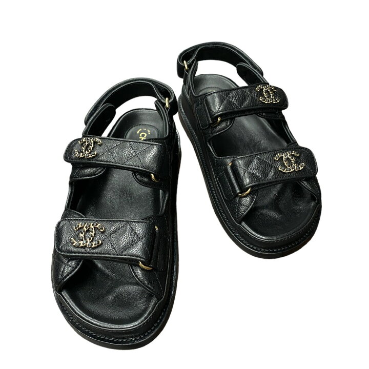 楽天市場】[USED/中古]CHANEL シャネル サンダル ココマーク キャビア  