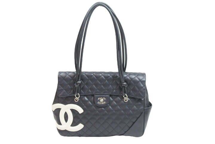 楽天市場】CHANEL シャネル カンボンライン トートバッグ カーフ  