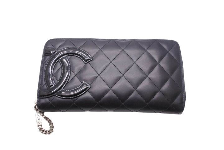 楽天市場】CHANEL シャネル カンボンライン ラウンドジップ 長財布 19  