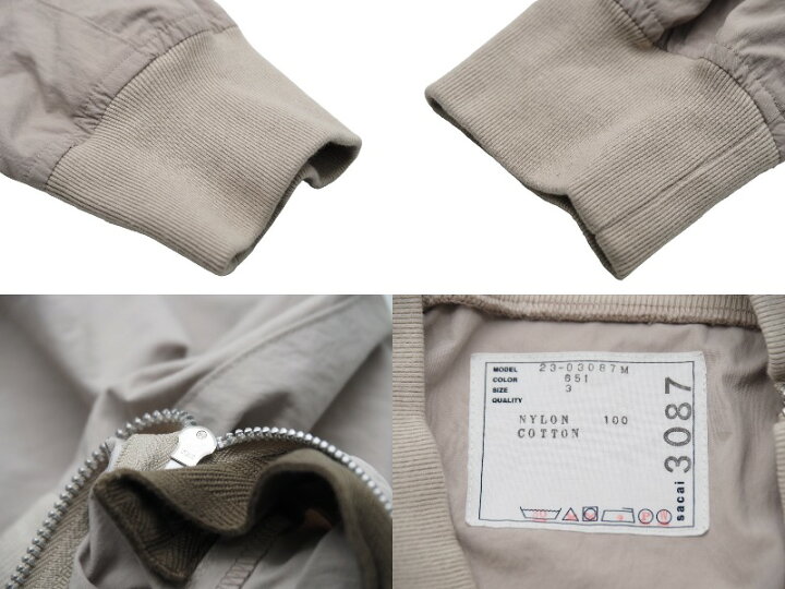 楽天市場】Sacai サカイ ジャケット プルオーバー Taslan Nylon  