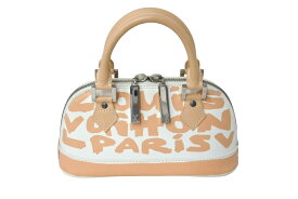 LOUIS VUITTON ルイヴィトン ハンドバッグ モノグラム グラフィティ アルマPM オリゾンタル ベージュ M92178 レディース バッグ 美品 中古 66502