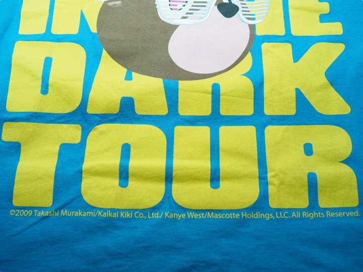 楽天市場】カニエウエスト 半袖Tシャツ グローインザダークツアーT 