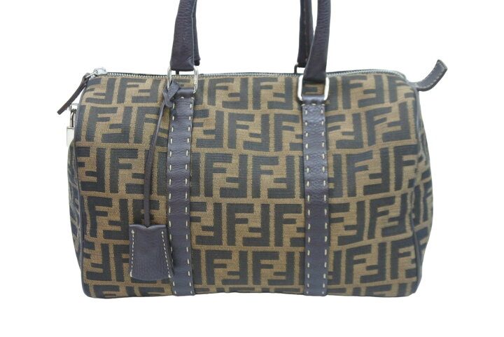 楽天市場】FENDI フェンディ ズッカ柄 ボストンバッグ コットン 