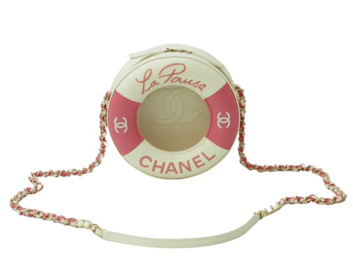 楽天市場】CHANEL シャネル 浮き輪モチーフ チェーンショルダーバッグ 