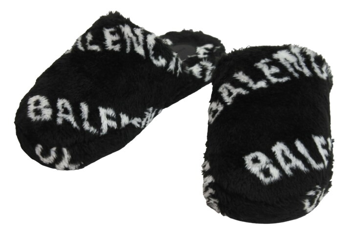 楽天市場】極美品 BALENCIAGA バレンシアガ ロールオーバーロゴファー 