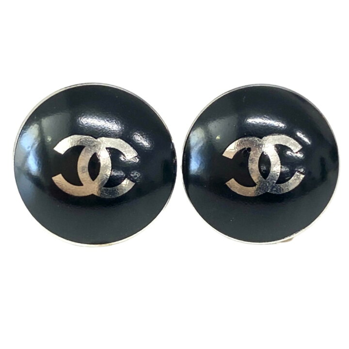 楽天市場】[USED/中古]CHANEL シャネル ピアス ココマーク 黒丸 00T 