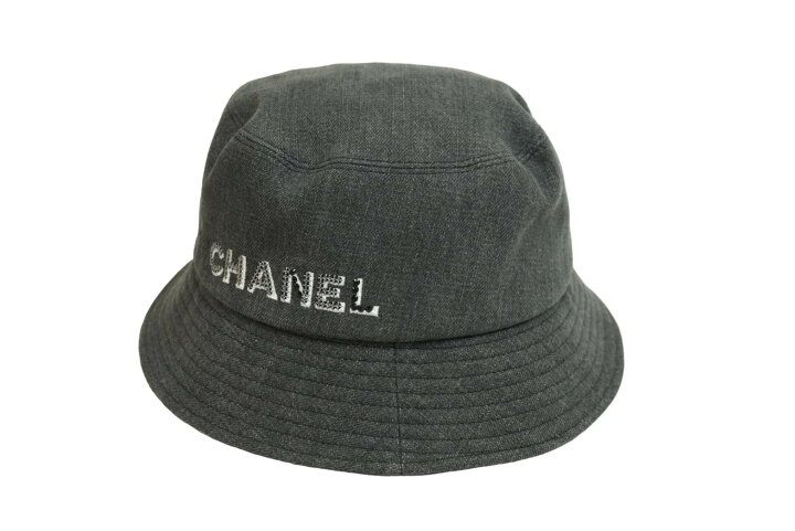楽天市場】CHANEL シャネル ハット 帽子 22SS ロゴストーン デニム  