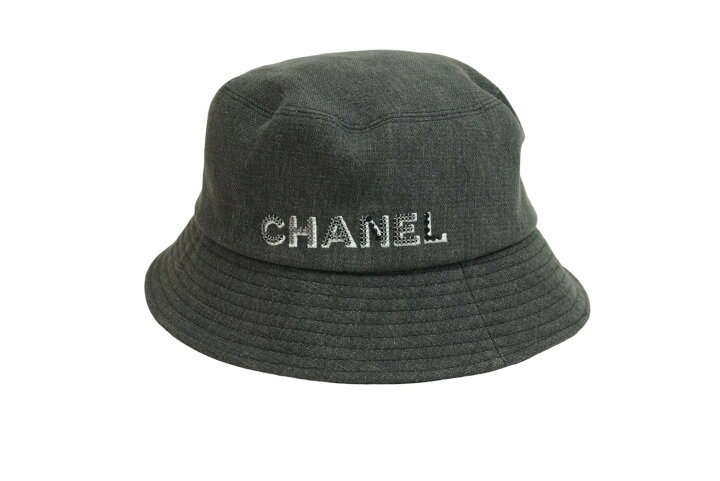 楽天市場】CHANEL シャネル ハット 帽子 22SS ロゴストーン デニム 