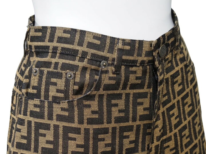 楽天市場】FENDI フェンディ ショートパンツ ズッカ柄 ブラウン F809  