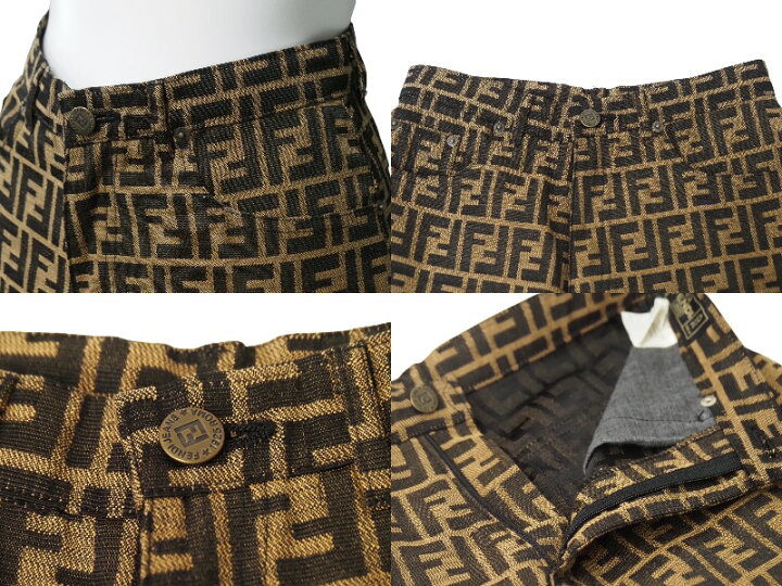 楽天市場】FENDI フェンディ ショートパンツ ズッカ柄 ブラウン F809  