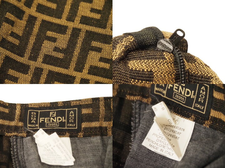 楽天市場】FENDI フェンディ ショートパンツ ズッカ柄 ブラウン F809  